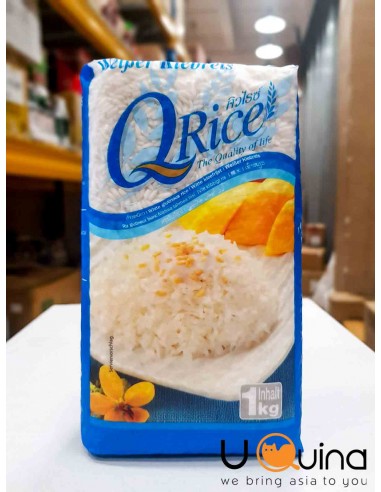 Ryż kleisty tajski 1kg Qrice