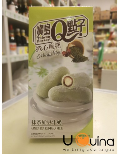 Mochi roll green tea red bean milk 150 g