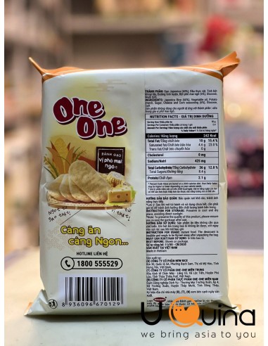 Rice crackers with cheese and corn flavour 118 g