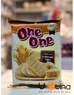 Krakersy ryżowe w smaku serowym i kukurydzianym One One 118g