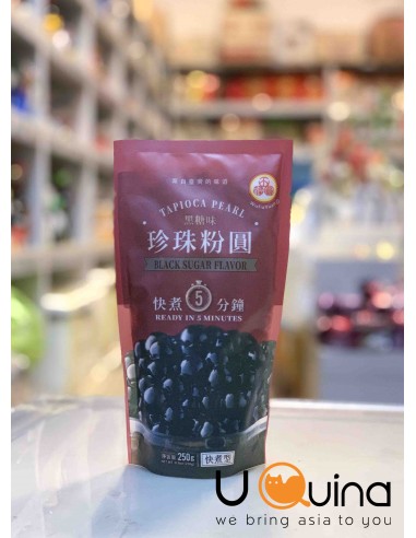 Tapioca Pearl Black Sugar Flavor WuFuYuan 250gr