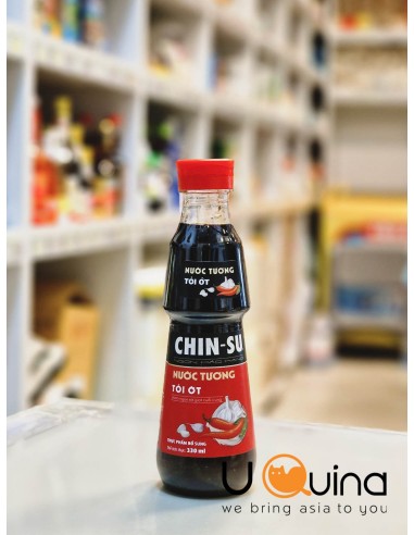 Soy sauce CHIN-SU with garlic and chilli 330ml