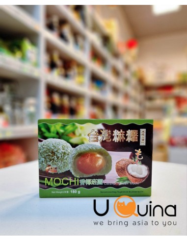 Awon Mochi rice cookie with coconut and pandan 180g