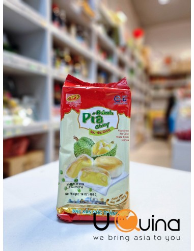 PIA cake vegan with durian and mung bean flavor 400g