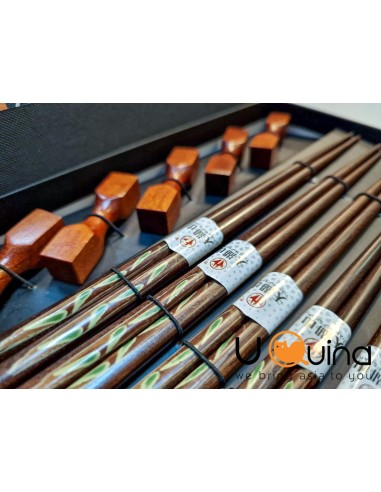 Wooden chopsticks set 5 pairs