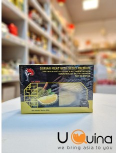 Frozen durian meat with seeds premium 400g