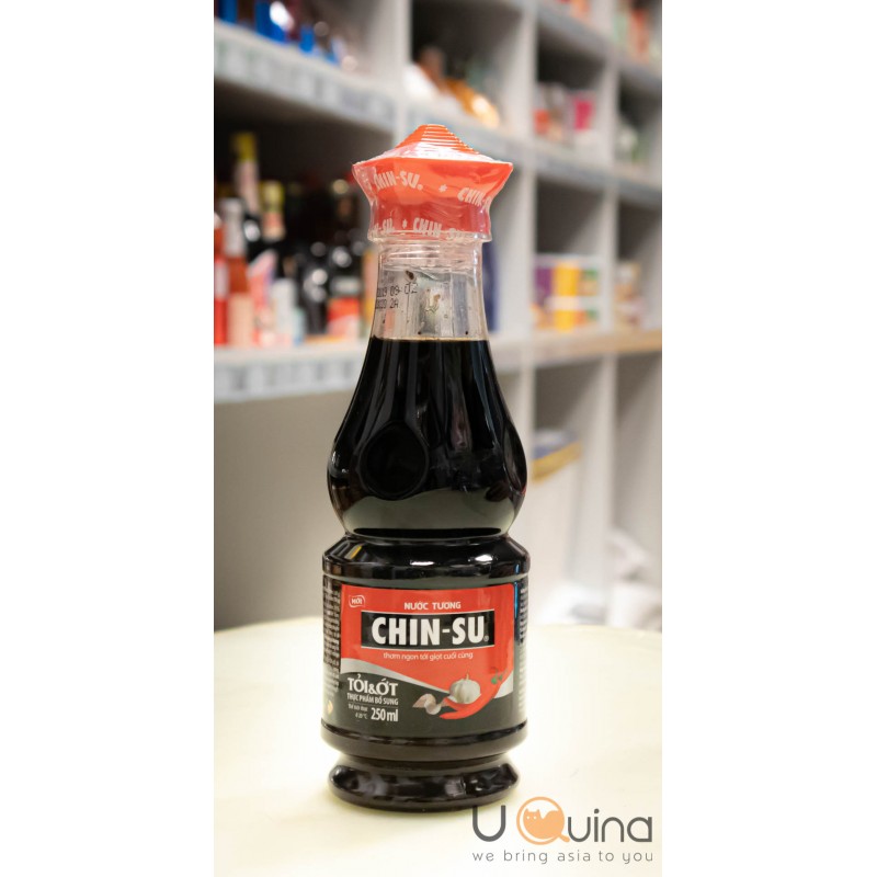 Chin-Su soy sauce with garlic and chilli 200ml